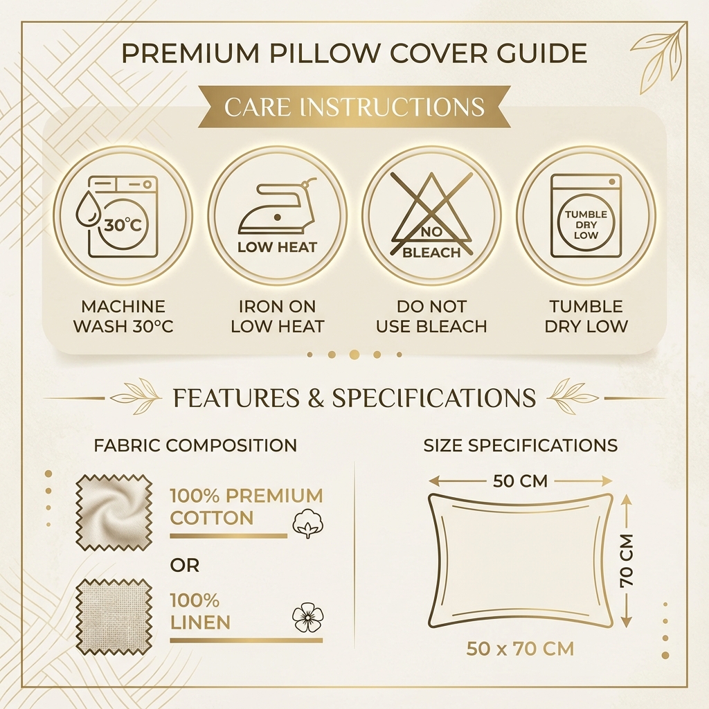 Pillow Cover Care Guide